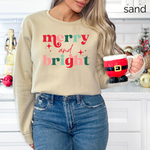 Load image into Gallery viewer, Merry & Bright Crewneck Sweatshirt