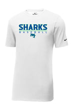 Load image into Gallery viewer, Nike Dri-FIT Cotton/Poly Tee Sharks Baseball